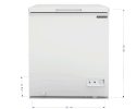 Frigidaire 5.0 Cu. ft. Chest Freezer, White display refrigerator