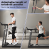 300LBS Folding Electric Treadmill Bluetooth APP Support Walking Aerobic Training Preset Program LCD Display 10in 2.5HP Motor adjustment height home /
