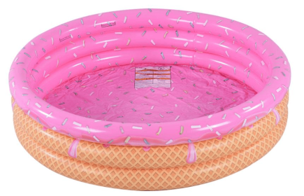 3-Ring Ice Cream Swim Pool (Option: PD144108A)