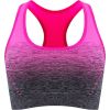 1pc/2pcs/3pcsMedium Support Two Tone Racer Back Sports Bra, Fitness Workout Running Yoga Bra