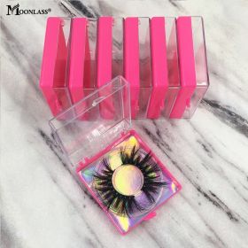3/5/10/12 Pairs Eyelashes Box Package Mink Lashes Eyelash Extension Supplies Bulk Items Wholesale Lots Make Up 3D Mink Lashes (Length: 10 pairs mix, Color: Pink)