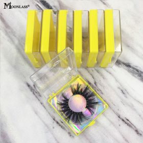 3/5/10/12 Pairs Eyelashes Box Package Mink Lashes Eyelash Extension Supplies Bulk Items Wholesale Lots Make Up 3D Mink Lashes (Length: 10 pairs mix, Color: Yellow)