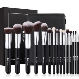 DUcare Professional Makeup Brush Set 10-32Pc Brushes Makeup Kit Synthetic Hair Foundation Power Eyeshadows Blending Beauty Tools (Handle Color: DF1503 - (15Pcs))