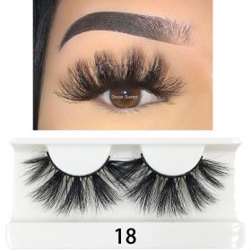 25 MM Mink False Eyelashes Wholesale Items For Business Natural Fluffy Mink Lashes Box Package Bulk Lash Extension Supplies (Length: 2 Pairs, Color: 18)