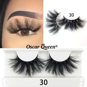 25 MM Mink False Eyelashes Wholesale Items For Business Natural Fluffy Mink Lashes Box Package Bulk Lash Extension Supplies (Length: 2 Pairs, Color: 30)