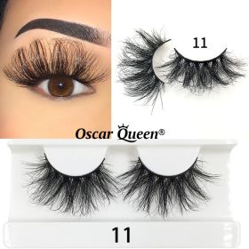 25 MM Mink False Eyelashes Wholesale Items For Business Natural Fluffy Mink Lashes Box Package Bulk Lash Extension Supplies (Length: 2 Pairs, Color: 11)