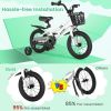 14 Inch Kid's Bike with 2 Training Wheels for 3-5 Years Old