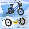 14 Inch Kid's Bike with 2 Training Wheels for 3-5 Years Old