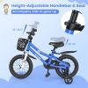 14 Inch Kid's Bike with 2 Training Wheels for 3-5 Years Old